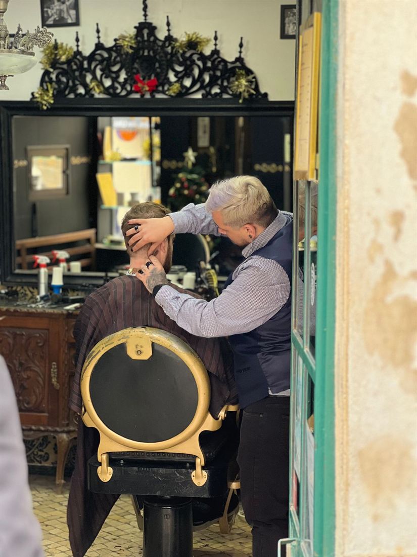 Salão da barbearia